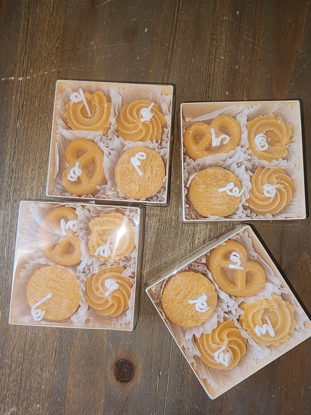 Assorted Butter Cookie Candles  (Set of 1)